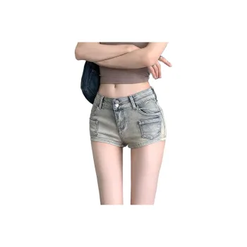 BENGEN Denim Shorts Women's Nostalgic Blue