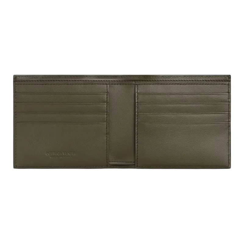 Bottega Veneta Calfskin Wallet Men's Abyss Cypress Wood Color-1