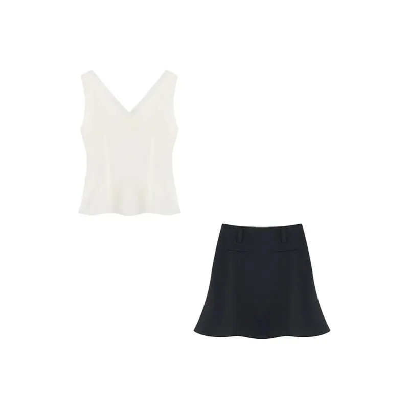 OZVO Two Piece Skirt Sets Women's-1
