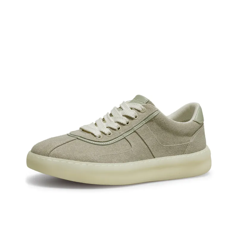 Desai Casual Shoes Men Low Top Apricot, Khaki Green-1