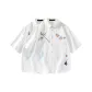 2 Pack (White+White) Embroidered
