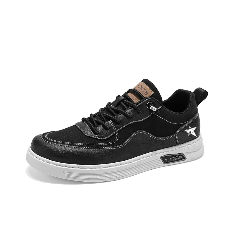 Bookish Star Anti Slip Wear Resistant Low Top Skateboard Shoes Men's-5