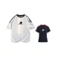 2 Pack (White Heather Gray Loose Fit+Navy Blue with Red Edge One Size Slim Fit)