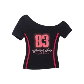 ABCMININ T Shirts Women's Black