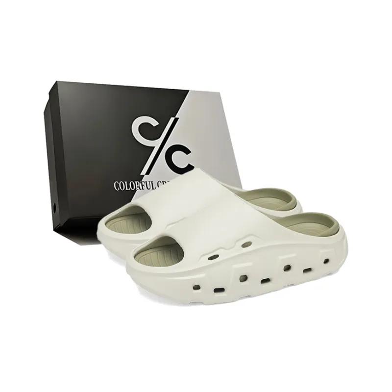 Colorful Creations EVA Cut Out Quiet Slip Resistant Odor Resistant Abrasion Resistant Massage Slide Slippers Unisex-0