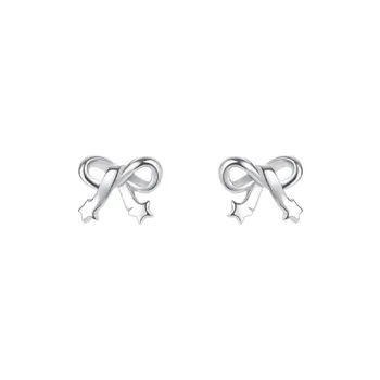 NVBBK S 999 Fine Silver Stud Earrings Women's