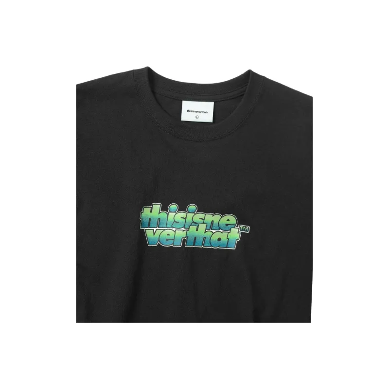 Thisisneverthat SS24 Gradient OL Logo Tee Off T Shirt Unisex Black-3