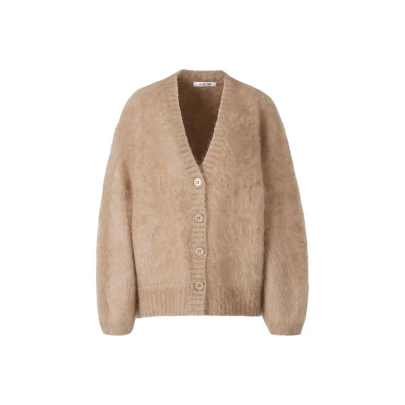 Dorothee Schumacher Fluffy Lxury V Neck Cardigan-0