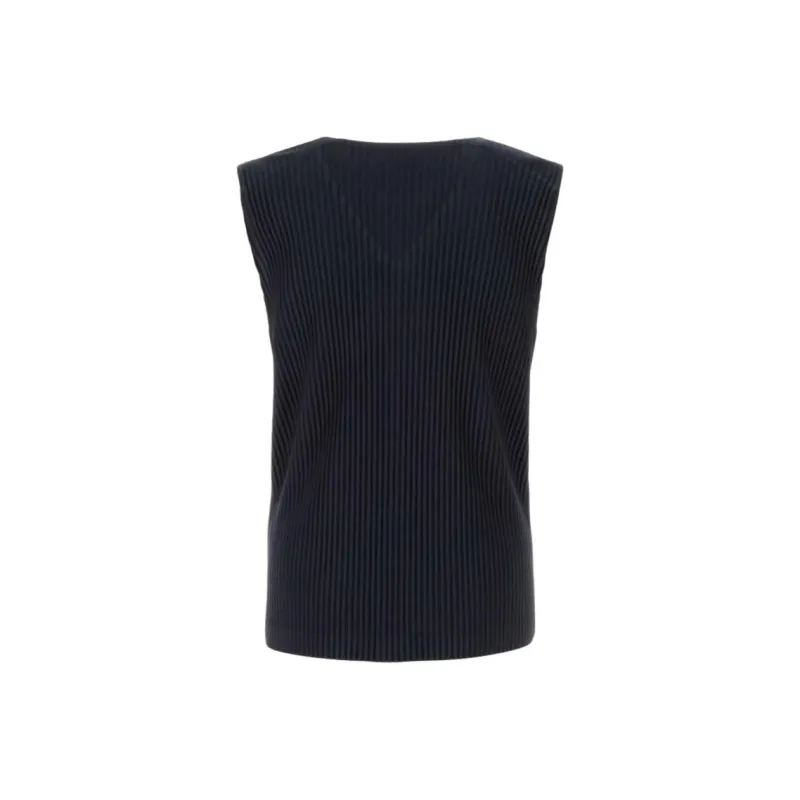 Homme Plissé Issey Miyake Tank Top Men's Midnight Blue-1