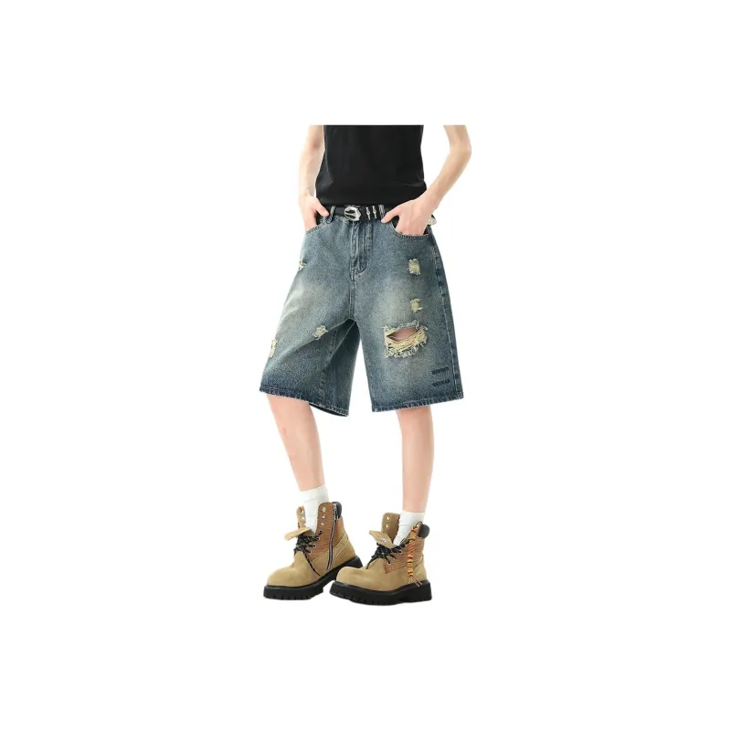 Glona Klio Denim Shorts Unisex Blue-0