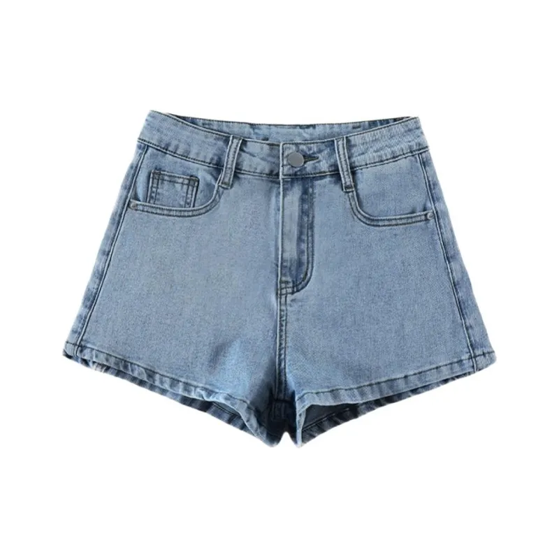 Mu Xiao Xin Denim Shorts Women's-5