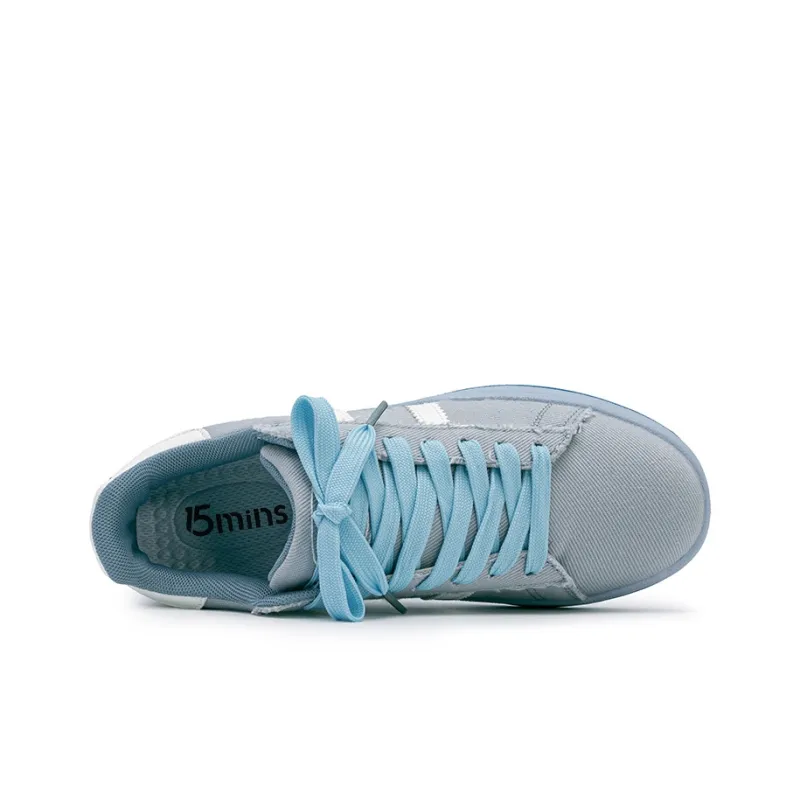 15 MINS Cushioning Abrasion Resistant Breathable Low Top Skateboard Shoes Unisex-6