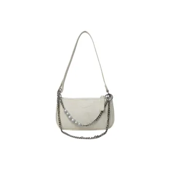 TOUTSEUL YOLO PU Shoulder Bag Women's Ecru/Silver/Black/Pink