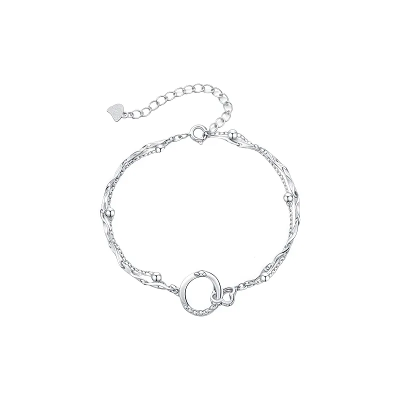 PINK U 925 Sterling Silver Bracelets Women's-0