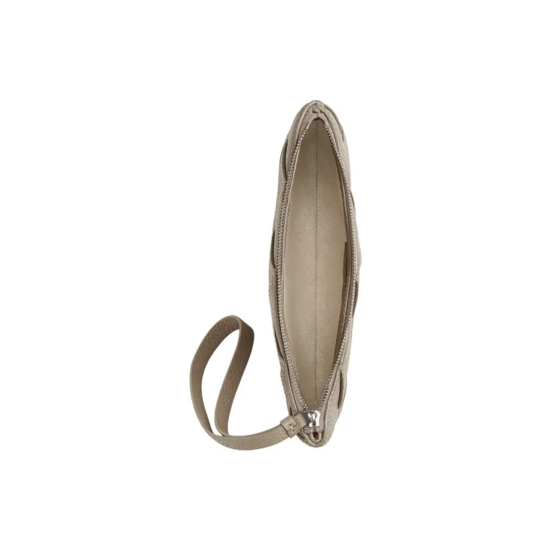 Bottega Veneta Diago Calfskin Clutch Medium Size Men's Lime Gray & Natural-2