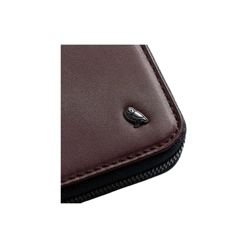 BELLROY Leather Passport Holder Unisex Red Brown-3