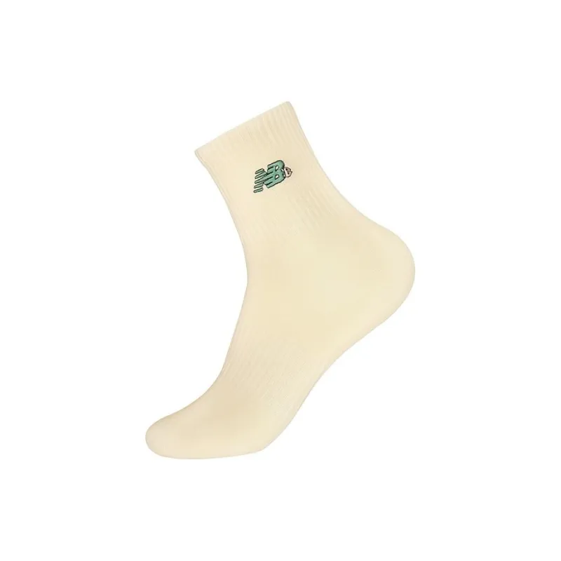 New Balance SS25 Mid Calf Socks Unisex 1 Pack Ecru-0