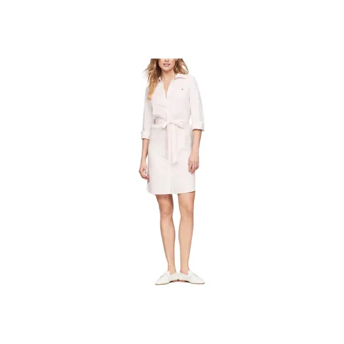 tommy color Hilfiger Long Sleeved Dress Women's Pink