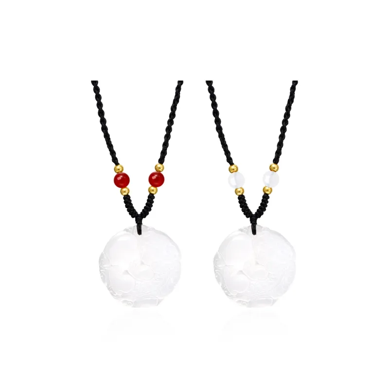 QUIET LOVE Natural Chalcedony Pendants Unisex-6