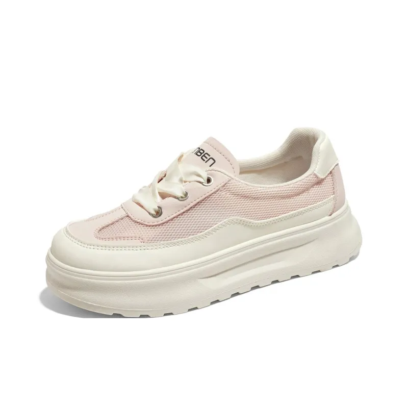 RENBEN Anti Slip And Wear Resistant Height Increasing Low Top Casual Shoes Women's-6