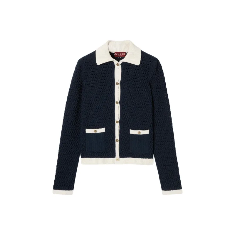 GUCCI FW25 Knitwear Women's Marine Blue-0