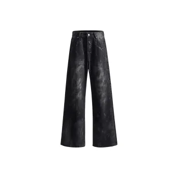 CASAMIA Casual Pants Unisex Dirty Mud Black