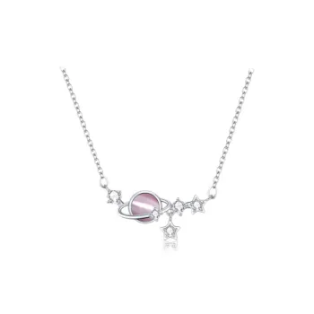 JIACUIYUN Glass Cat Eye Necklaces Women's