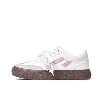 NSTCU Slip Resistant Low Top Skateboard Shoes Women's White Pink
