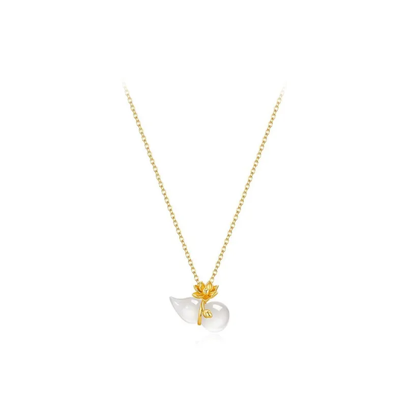GIFU Chalcedony Jade Necklaces Women's-0