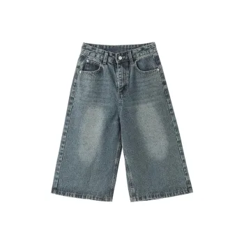 TIBINB Denim Shorts Women's Blue