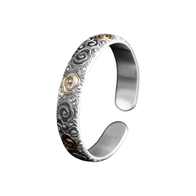 FUYUFU 999 Fine Silver Bangles Unisex-0