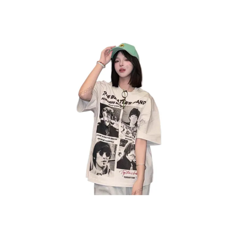 TESTUNG T Shirts Unisex White Heather Gray-0
