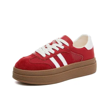 APRHE Slip Resistant, Abrasion Resistant, Breathable, Height Increasing Low Top Skateboard Shoes Women's