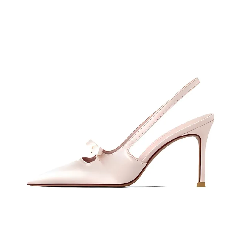 GOSO Slim Heel High Heels 8CM Women's Pink-0
