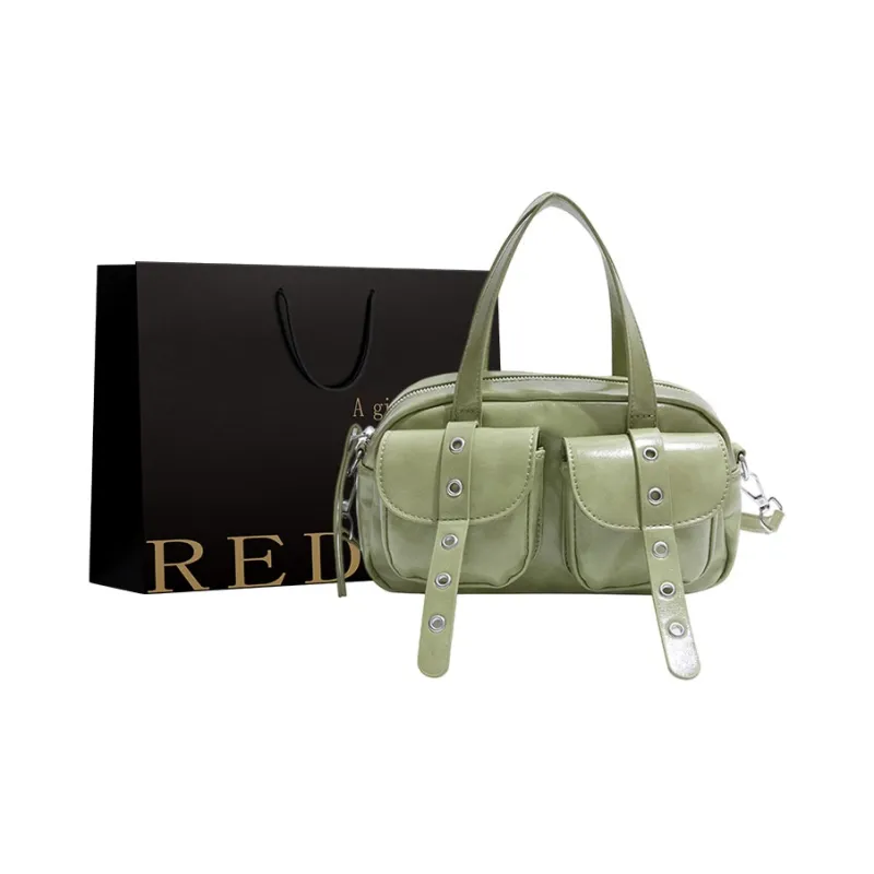 REDOO PU Handbag Women's White/Pink/Blue/Green/Black-6
