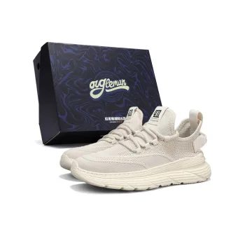 OUGLEMEN Cushioning, Slip Resistant, Abrasion Resistant, Rebound Low Top Casual Shoes Men's Box