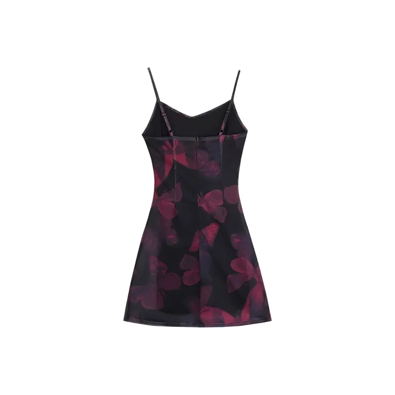 DOKZB Slip Dresses Women's Red-1