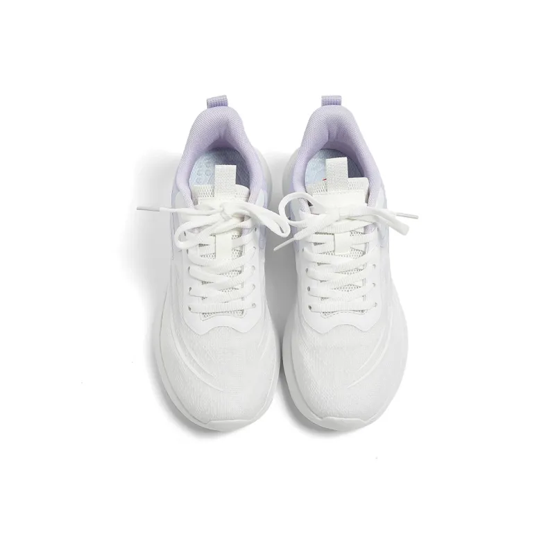 HUANQIU Running Shoes Women's Low Top White-4