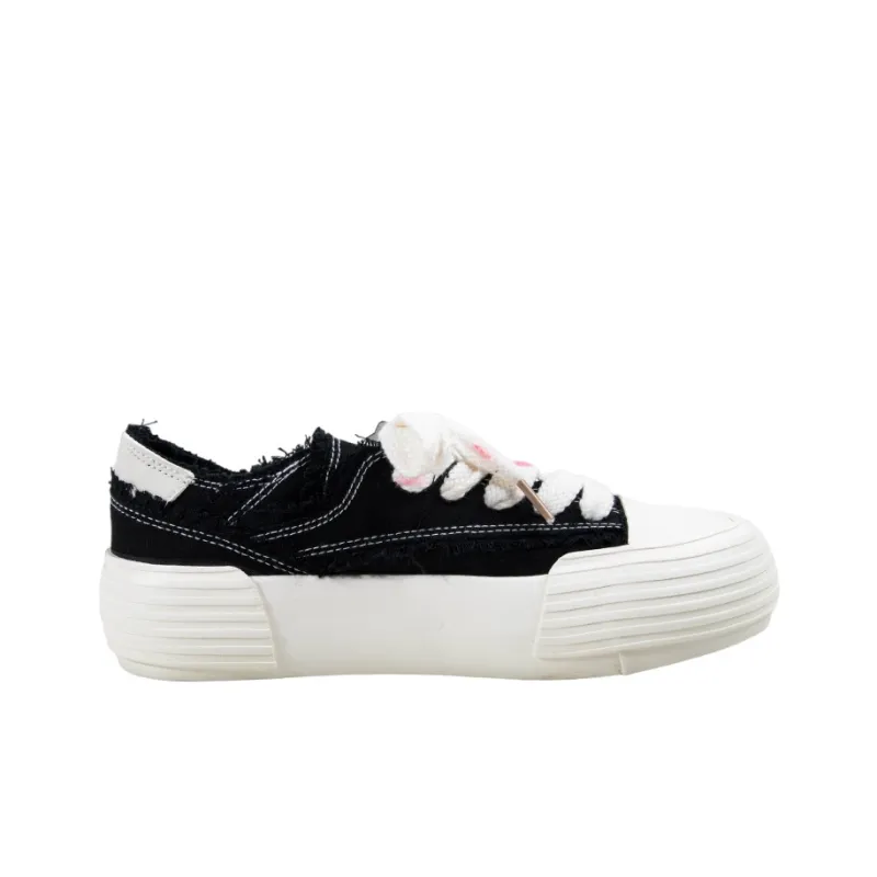 MINGKUANG Slip Resistant, Abrasion Resistant, Breathable Low Top Canvas Shoes Women's Black-1