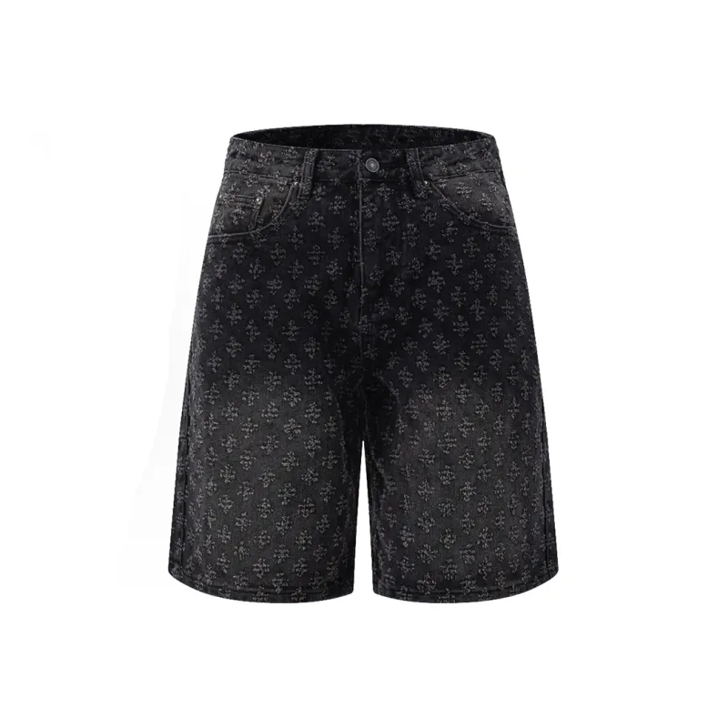 UPXIW Denim Shorts Unisex-2