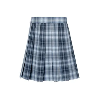 RIMUXINGHE Uniforms Women's [Jingyu 43cm]Plaid Skirt+Bow Tie