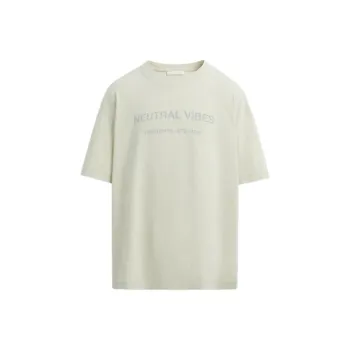 ZARA T Shirts Men Light Gray
