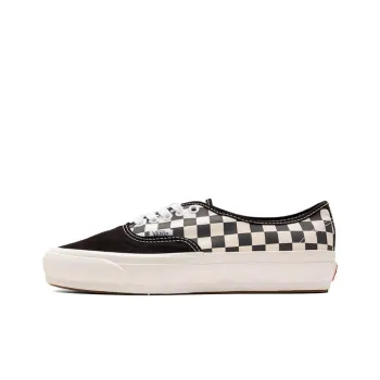 Vans Premium Authentic Anti Slip Wear Resistant Low Top Skateboard Shoes Men's Black White