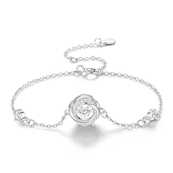 SINO GEM S999 Fine Silver Bracelets Women's