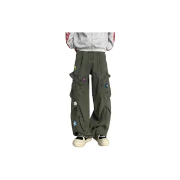 HKRXEC Cargo Pants Men Green