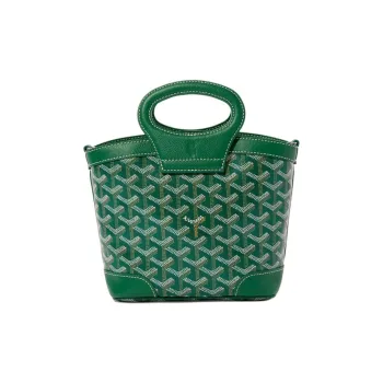 GOYARD Cow Leather Handbag Mini Women's Green