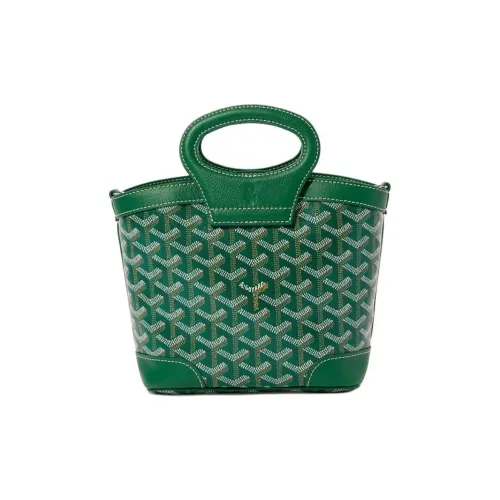 GOYARD Cow Leather Handbag Mini Women's Green