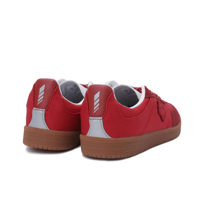DESCENTE Edge Coat Wear resistant And Lightweight Low Top Skateboard Shoes Unisex Red-2