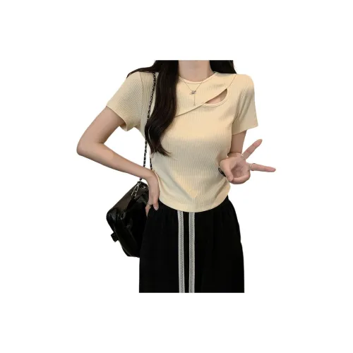 Flowers In Water Set in Sleeve T Shirt Women's