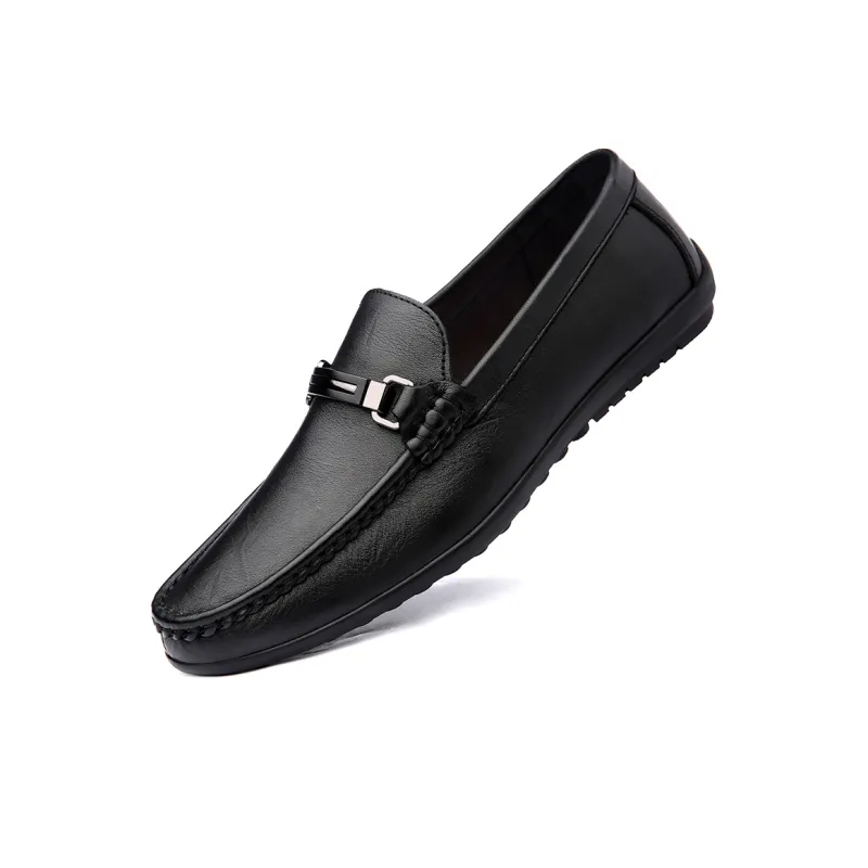 DILIKAN Men's Casual Shoes Men Low Top Black/Brown-1